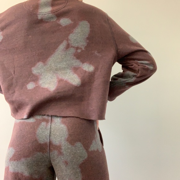 Black dyed sweat set - Picture 3 of 5